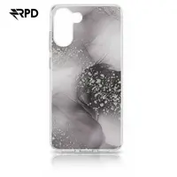 Samsung Galaxy S23 - gray soft glittering case with silver accents – Bild 1