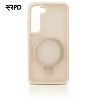 Samsung Galaxy S23 - MagSafe Standetui mit Ring, Beige, robustes Kunststoff-Backcase – Bild 1