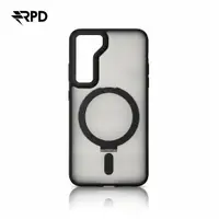 Samsung Galaxy S23 - MagSafe Standetui mit Ring, schwarz, robustes Kunststoff-Backcase – Bild 1