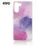 Samsung Galaxy S23 - Rosa und Violette zart glitzernde Hülle mit silberigen Akzenten