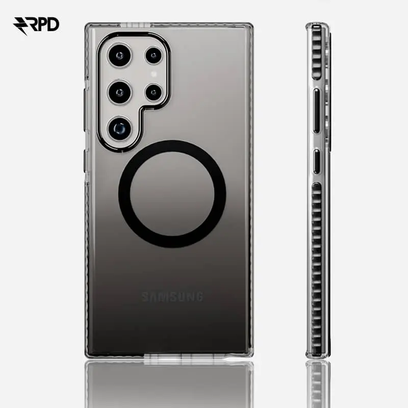 Samsung Galaxy S24 Magsafe schwarzer Farbverlauf und bumper