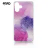 Samsung Galaxy S24 - Rosa und Violette zart glitzernde Hülle mit silberigen Akzenten