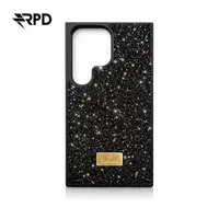 Samsung Galaxy S24 Ultra - Custodia in plastica glitterata Diamonds in nero – Bild 1