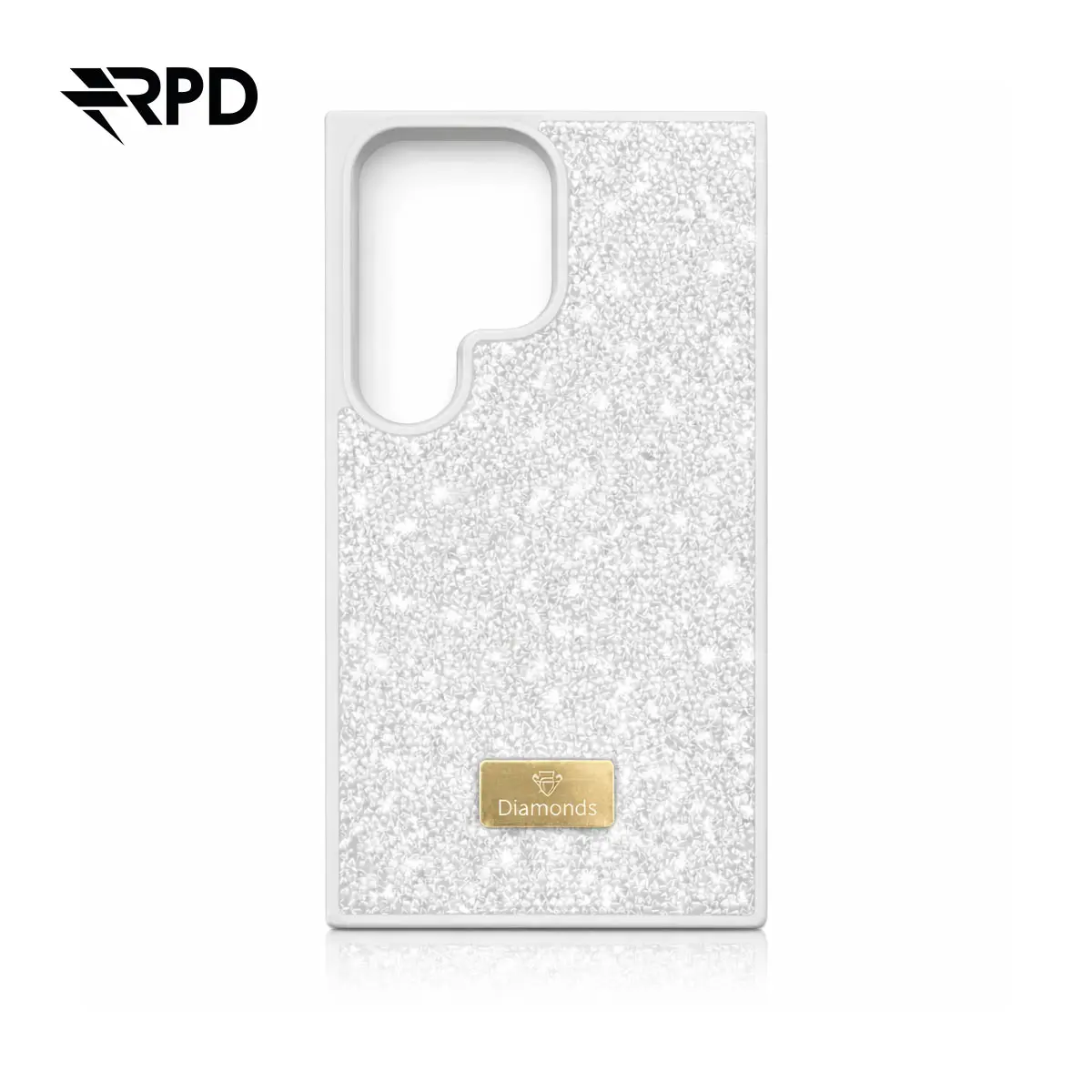Samsung Galaxy S24 Ultra - Diamonds Housse plastique scintillante en blanc