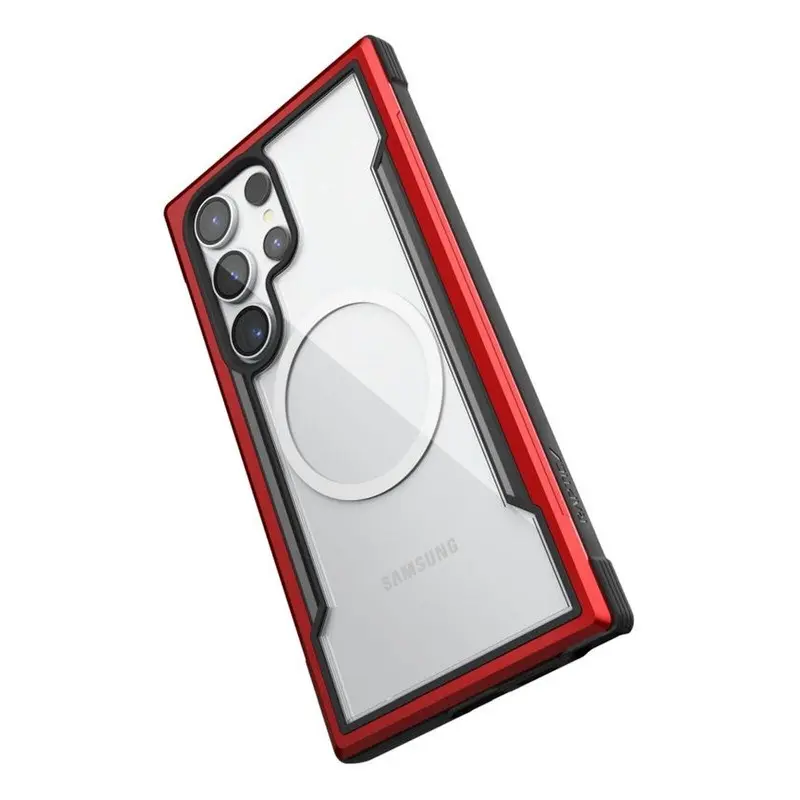 Samsung Galaxy S24 Ultra - Raptic Defense Shield, MagSafe red