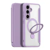 Samsung Galaxy S25 - Dux Skin X Pro Serie mit 360 Grad Ring Stand, Violett – Bild 1