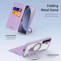 Samsung Galaxy S25 Plus - Dux Skin X Pro Series with 360 degree ring stand, purple – Bild 8