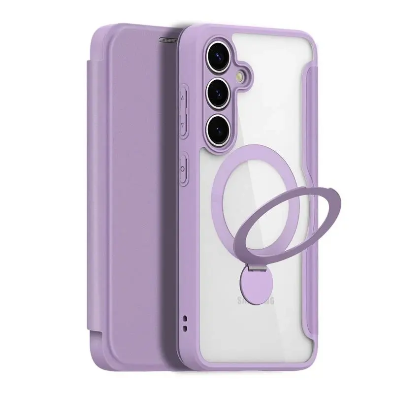 Samsung Galaxy S25 Plus - Dux Skin X Pro Series with 360 degree ring stand, purple