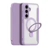 Samsung Galaxy S25 Plus - Dux Skin X Pro Series with 360 degree ring stand, purple