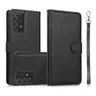 Samsung Galaxy S25 Ultra - Custodia flip magnetica 2in1 con slot per carte e cinturino da polso, nero
