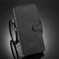 Samsung Galaxy S25 Ultra - DG.MING flip case, 3 card slots, magnetic closure, leather look, black – Bild 8