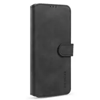 Samsung Galaxy S25 Ultra - DG.MING Flip Case, 3 Kartenfächer, Magnetverschluss, Leder-Optik, Schwarz – Bild 2