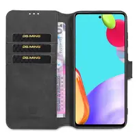 Samsung Galaxy S25 Ultra - DG.MING Flip Case, 3 Kartenfächer, Magnetverschluss, Leder-Optik, Schwarz – Bild 4