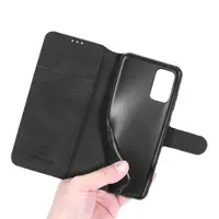 Samsung Galaxy S25 Ultra - DG.MING Flip Case, 3 Kartenfächer, Magnetverschluss, Leder-Optik, Schwarz – Bild 7