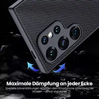 Samsung Galaxy S25 Ultra - Robusta custodia in TPU con effetto carbonio, nero – Bild 3