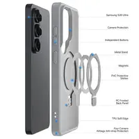 Samsung Galaxy S26 Ultra - Dux Ducis Yind Series with Magsafe and stand function, gray – Bild 4