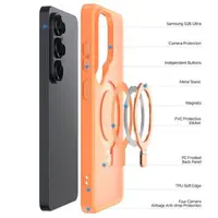 Samsung Galaxy S26 Ultra - Dux Ducis Yind Series with Magsafe and stand function in orange – Bild 3