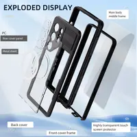 Samsung Galaxy S26 Ultra - Redpepper IP68 Mars Series Wasserdichtes Outdoor Case Magsafe, schwarz – Bild 9