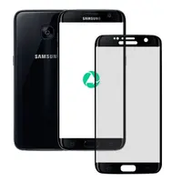 Samsung Galaxy S7 Edge - Tempered Glass / Panzerglas - Full Glue schwarz – Bild 1