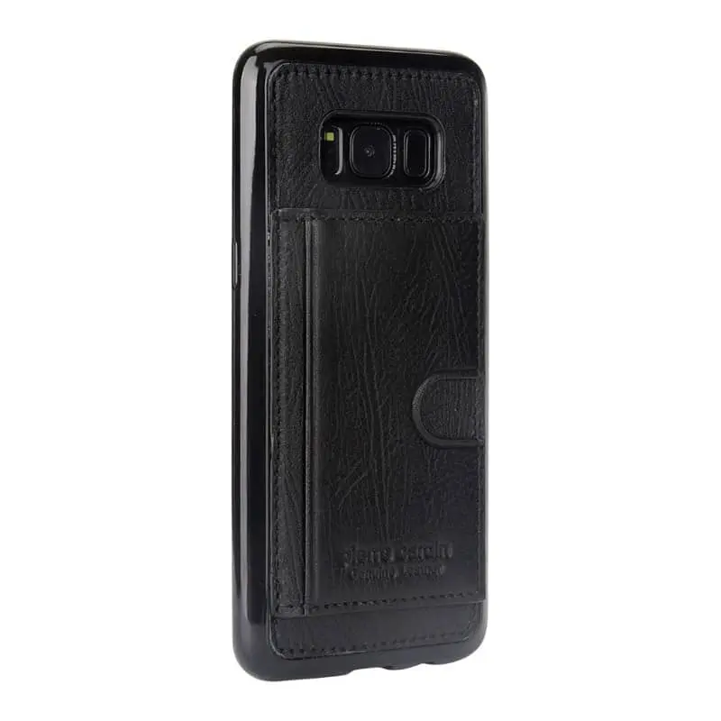Samsung Galaxy S8 - Carta Pierre Cardin in pelle nera (PCL-P11)