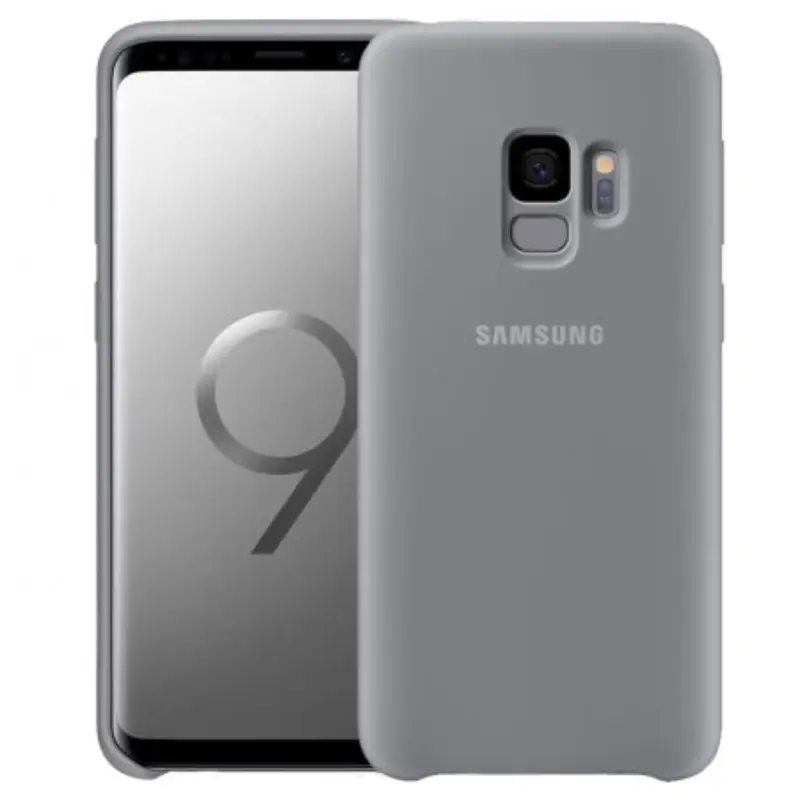 Samsung Galaxy S9 - Étui en silicone Samsung, Alcantra gris