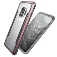 Samsung Galaxy S9, Raptic/X-Doria Defense Shield series, transparent with pink frame – Bild 1