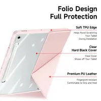 Samsung Galaxy Tab S10 FE Plus - Dux Ducis Magi Series, aufstellbares Flip-Etui, Grau – Bild 5