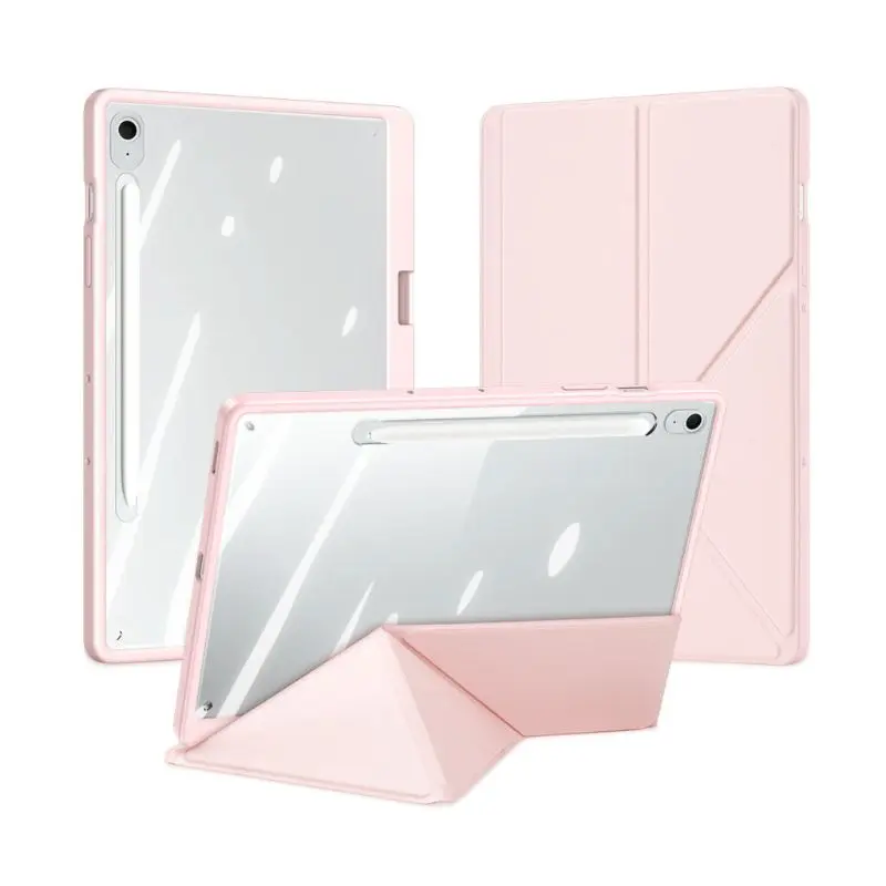 Samsung Galaxy Tab S10 FE Plus - Dux Ducis Magi Series, aufstellbares Flip-Etui, Pink