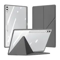 Samsung Galaxy Tab S10 FE / S9 FE / Tab S9 - Serie Dux Ducis Magi, custodia flip stand-up, grigio – Bild 1