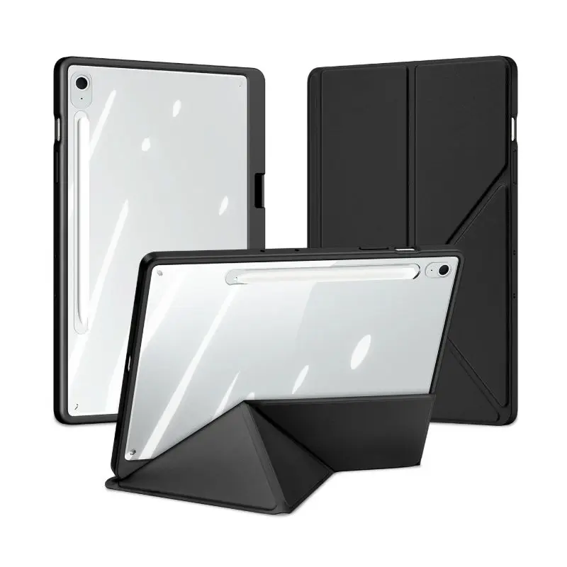 Samsung Galaxy Tab S11- Dux Ducis Magi Series, étui à rabat relevable, noir