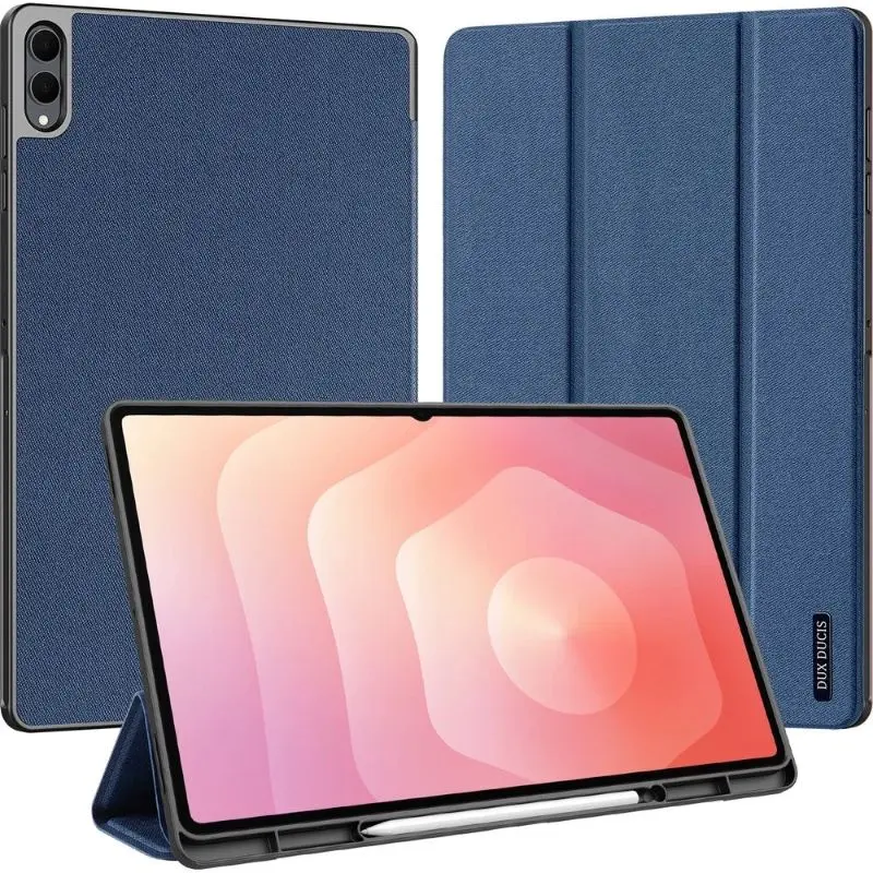 Samsung Galaxy Tab S11 Ultra - Dux Ducis Domo Series, aufstellbares Flip-Etui, Blau