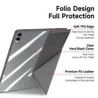 Samsung Galaxy Tab S11 Ultra - Dux Ducis Domo Series, stand-up flip case, gray – Bild 6