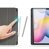 Samsung Galaxy Tab S6 Lite - Dux Ducis Domo Series, aufstellbares Flip-Etui, Schwarz – Bild 2