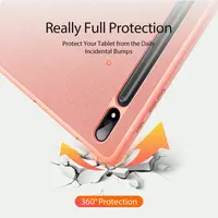 Samsung Galaxy Tab S9 - Dux Ducis Domo Series, aufstellbares Flip-Etui, Grau – Bild 5