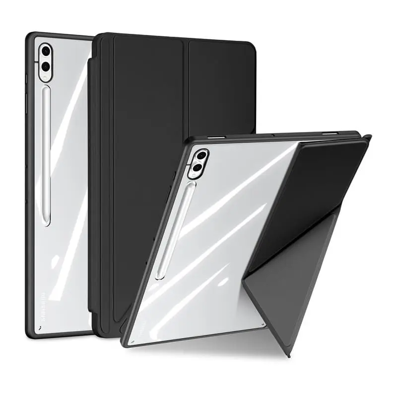Samsung Galaxy Tab S9 FE Plus / S9 Plus / S10 Plus - Dux Ducis Magi Series, aufstellbares Flip-Etui, Schwarz