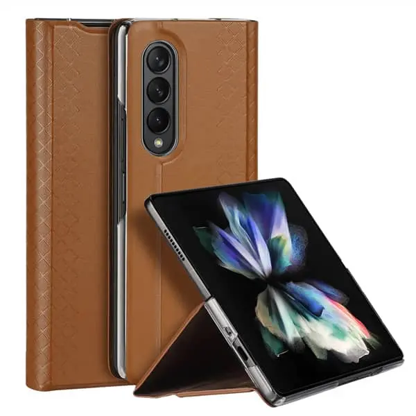 Samsung Galaxy Z Fold 3 5G - Dux Ducis Bril Series brun