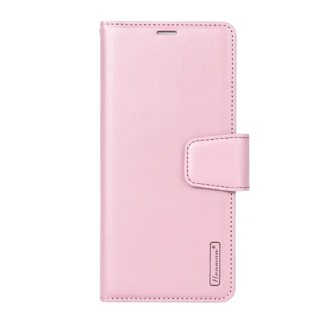 Samsung Galaxy Z Fold 7 - Custodia Hanman Mill con 3 scomparti per carte di credito, oro rosa