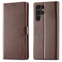 Samsung Note 10 Plus - LC.IMEEKE Wallet case with 3 card slots & magnetic closure, brown – Bild 1