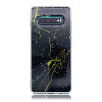 Samsung S10+ Black Marmor & Gold flakes – Bild 1