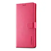 Samsung S10 - Etui portefeuille LC.IMEEKE avec 3 emplacements pour cartes & fermeture magnétique, rose – Bild 2