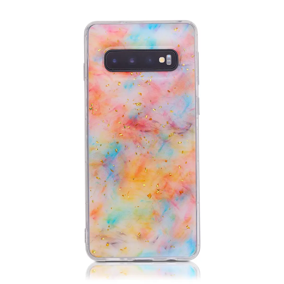 Samsung S10 Nuvole arcobaleno e fiocchi d'oro