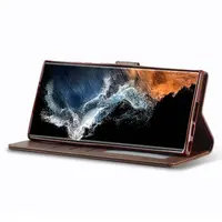 Samsung S20 Plus - LC.IMEEKE Wallet Etui mit 3 Kartenfächern & Magnetverschluss, Braun – Bild 4