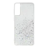 Samsung S21 plus bling argent stars transparent case – Bild 1