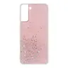 Samsung S21 plus bling argento stelle rosa custodia