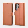 Samsung S22 Ultra - Echtleder Flip Case braun (AKSM06)