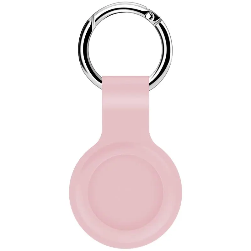 Set of 2 AirTag key fob covers - iCarer silicone case, pink (XYSK002-PK)