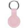 Set of 2 AirTag key fob covers - iCarer silicone case, pink (XYSK002-PK)