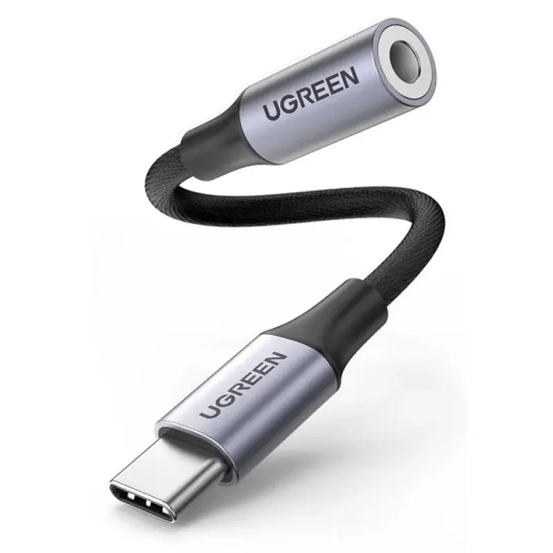 Ugreen - Adaptateur USB-C vers DAC 3,5 mm pour casque (AV161 / 80154), gris/noir