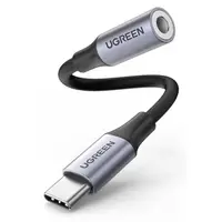 Ugreen - Adattatore per cuffie da USB-C a DAC da 3,5 mm (AV161 / 80154), grigio/nero – Bild 1