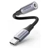 Ugreen - Adattatore per cuffie da USB-C a DAC da 3,5 mm (AV161 / 80154), grigio/nero